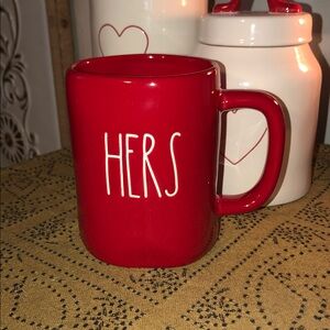 Rae Dunn HERS Mug Red